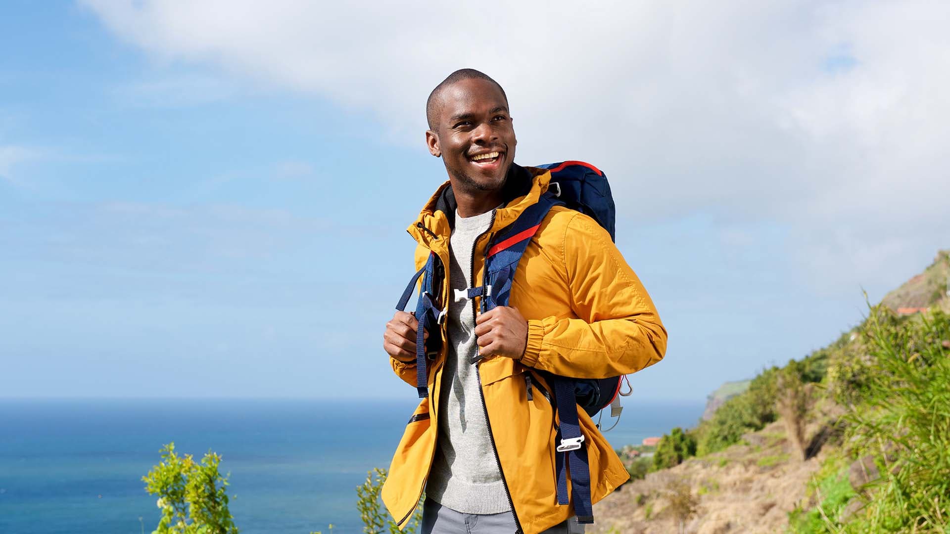 Healthy man in nature